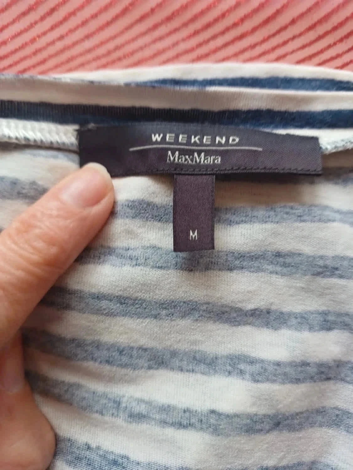 T-shirt met marinière, maat M – photo 5